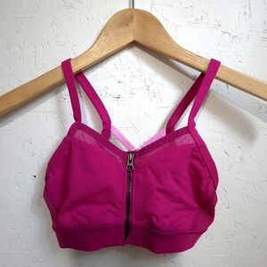 Lululemon | Women's Pink Zip-Front Bralette